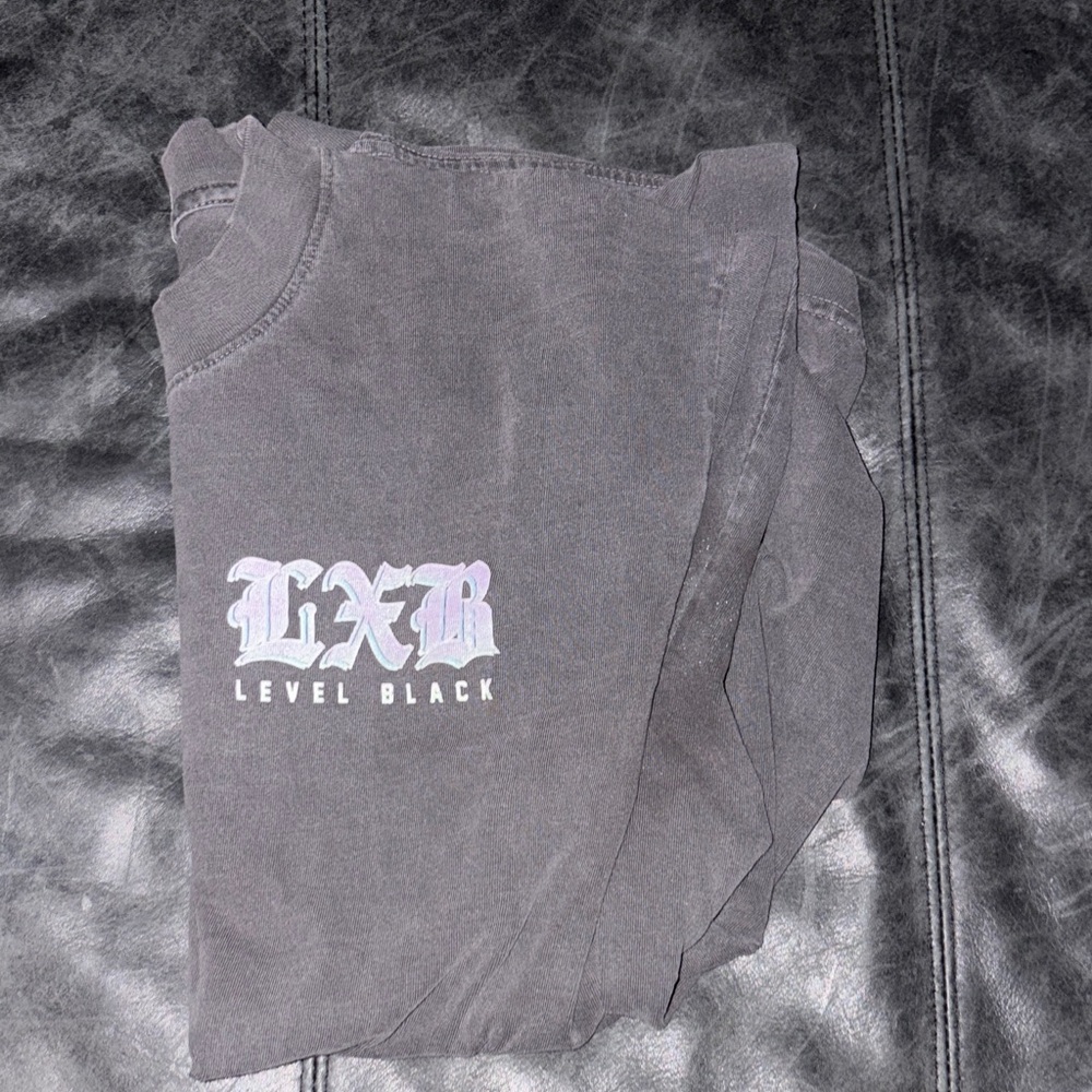 LEVEL BLACK LXB Graphic Black Tee